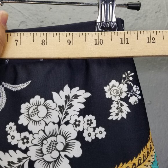 Black Milk Mini Skirt Womens XS Folk Art Floral A-Line Skater Thick Fleece Lined - Picture 12 of 12